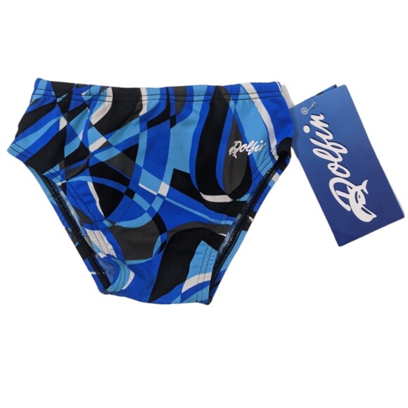 NWT Dolfin 22 Boys Briefs Racer Competitive Chloroban Swim Bottoms New Toddler - Picture 1 of 7